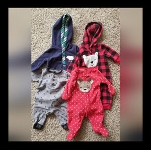 Carter's 3M 4 Piece Winter Christmas Bundle.
